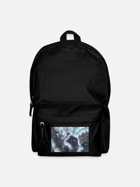 galaxy nebula galaxy nebula nerd astronomy space - Backpack - black
