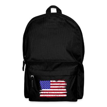 USA America Flag Flag Peace Vintage - Backpack - black - Front