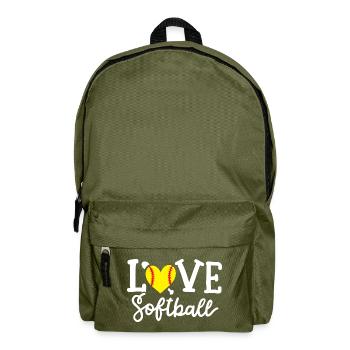 Softball-Spieler Softball - Rucksack - Olivgrün - Vorne