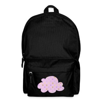 Cloud Dots Dots Nursery Weather Pink Girl - Backpack - black - Front