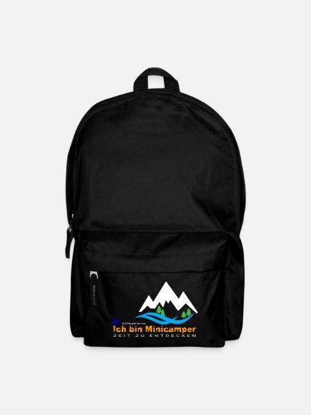 Minicamper Bergwanderer Motiv - Rucksack - Schwarz