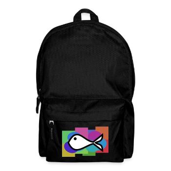 FISCH. SARDINE. APRILSCHERZ. MEER. OZEAN - Rucksack - Schwarz - Vorne