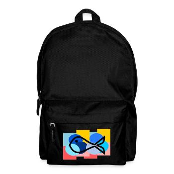 FISH. SARDINE. APRIL FOOL. SEA. OCEAN - Backpack - black - Front