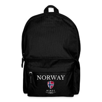 Norwegian patriot, minimalist sleek design - Backpack - black - Front