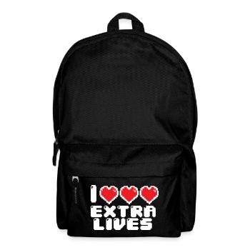 Extremes Pixel-Herz - Rucksack - Schwarz - Vorne