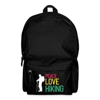 Peaceful Hiking Life Nature Trail Explorer Fan - Rucksack - Schwarz - Vorne