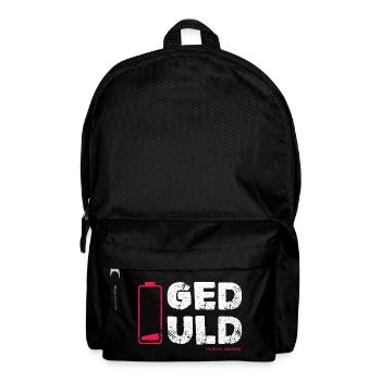Patience – not my core competence Statement - Backpack - black - Front