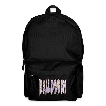 Icy Halloween Lettrage Squelette Gothique - Sac à dos - noir - Devant