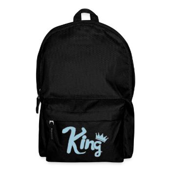 Couronne bleue royale - Sac à dos - noir - Devant