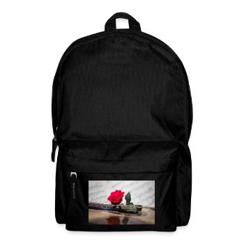 Red Rose on Guitar - Backpack - black - Front