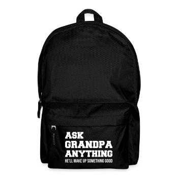 Demandez n’importe quoi à grand-père, il inventera quelque chose de bien - Sac à dos - noir - Devant