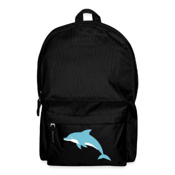Delfin Delphine T-shirt Geschenk - Rucksack - Schwarz - Vorne