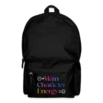 Main Character Energy smilie - Backpack - black - Front