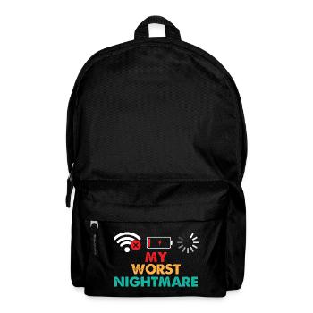 My Worst Nightmare Gaming Lover Gamer Video Games - Backpack - black - Front