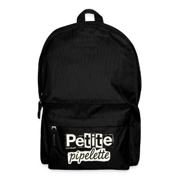 Humour Petite Pipelette Fille Bavarde - Sac à dos - noir - Devant
