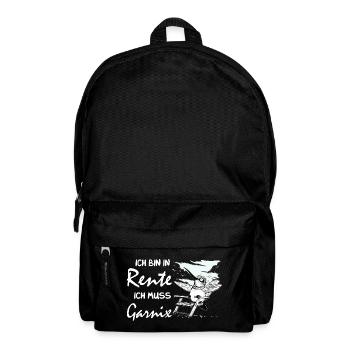 Lustiges deutsches Ruhestandsdesign - Rucksack - Schwarz - Vorne