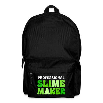 Schleimig Schleim Slime - Rucksack - Schwarz - Vorne