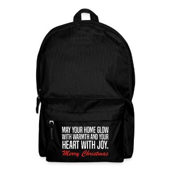 Splendeur de Noël : chaleur et joie - Sac à dos - noir - Devant
