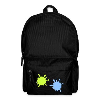 Neon Spritzer Splatter - Rucksack - Schwarz - Vorne
