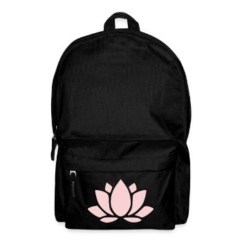 Fleur de lotus Fleur de lotus Fleur pastel Fleurs de nénuphar Fleurs - Sac à dos - noir - Devant