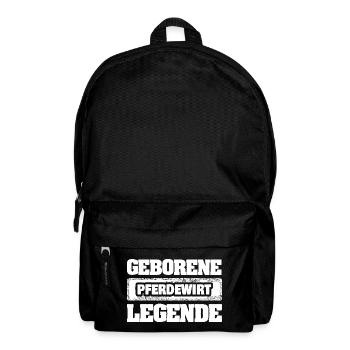 Geschenk für Pferdewirt - Rucksack - Schwarz - Vorne