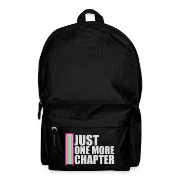 Just One More Chapter Lustig Bücherwurm Lesen Cool - Rucksack - Schwarz - Vorne