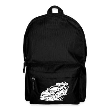 Car Sports Car Symbol Turbo - Backpack - black - Front