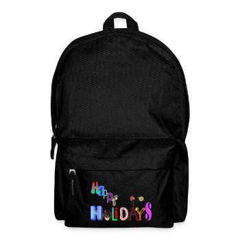 Frohe Feiertage - Rucksack - Schwarz - Vorne