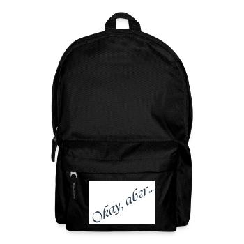 Okay, but... Italic message - Backpack - black - Front