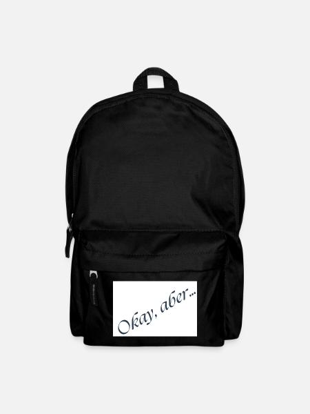 Okay, but... Italic message - Backpack - black