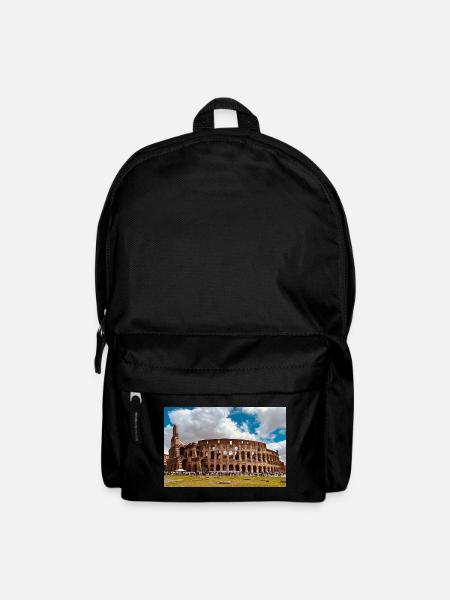 Kolosseum im Sonnenschein - Rucksack - Schwarz