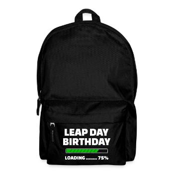 Chargement de l’anniversaire du jour bissextile - Sac à dos - noir - Devant