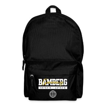 Bamberg Deutschland Koordinaten Reise Souvenir - Rucksack - Schwarz - Vorne