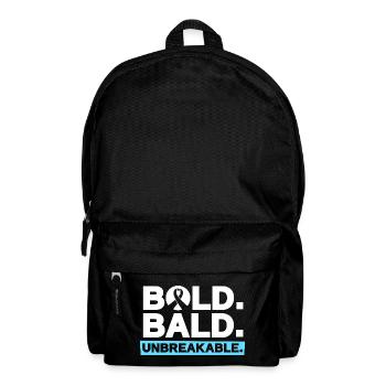 Glatze mit Mut - Unzerbrechlich stark - Rucksack - Schwarz - Vorne