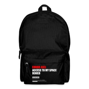 Fehler 403 Zugriff verweigert - Rucksack - Schwarz - Vorne