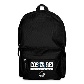 Costa Rei Italien Koordinaten Reise Souvenir - Rucksack - Schwarz - Vorne