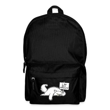 Angry Cat - Rucksack - Schwarz - Vorne