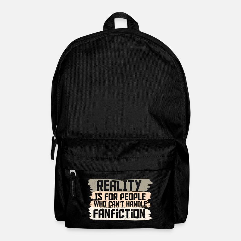 Reality and Fanfiction Mashup Design - Rucksack - Schwarz