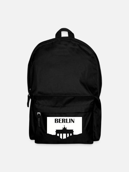 Berlin Brandenburg Gate white - Backpack - black