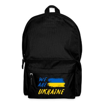 Wir sind Ukraine - Rucksack - Schwarz - Vorne