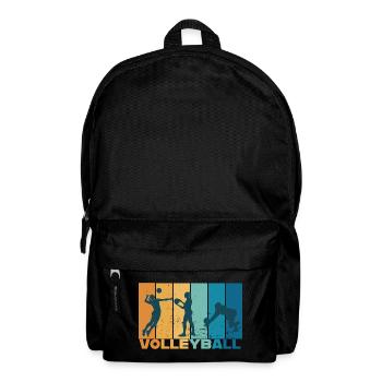 Volleyball Volleyballspielerin Vintage Geschenk - Rucksack - Schwarz - Vorne