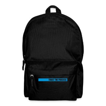 trust the process Zitat - Rucksack - Schwarz - Vorne