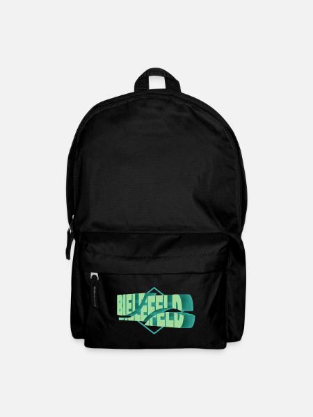 Bielefeld Deutschland Stadt 3D Schrift Skyline - Rucksack - Schwarz