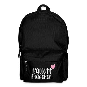 Ballett Mädchen tanzen Ballerina Geschenk - Rucksack - Schwarz - Vorne