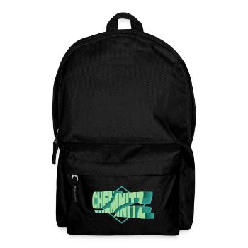 Chemnitz Germany City 3D Font Skyline - Backpack - black - Front
