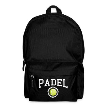 Padel - Gift for padel player - Backpack - black - Front