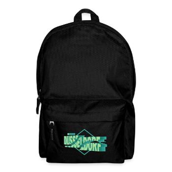 Dusseldorf Germany City 3D Font Skyline - Backpack - black - Front
