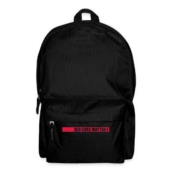 old lives matter Zitat - Rucksack - Schwarz - Vorne
