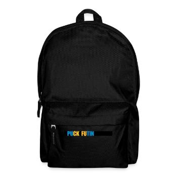 puck futin logo design - Backpack - black - Front