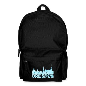 Dresden Deutschland Stadt Schrift Skyline Broken - Rucksack - Schwarz - Vorne